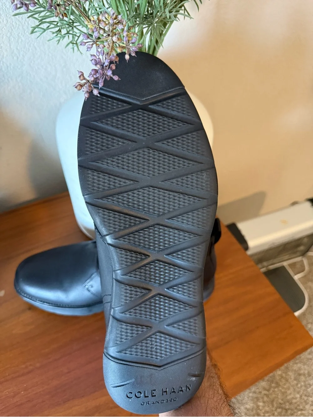 Cole Haan Black Leather Chukka Boots